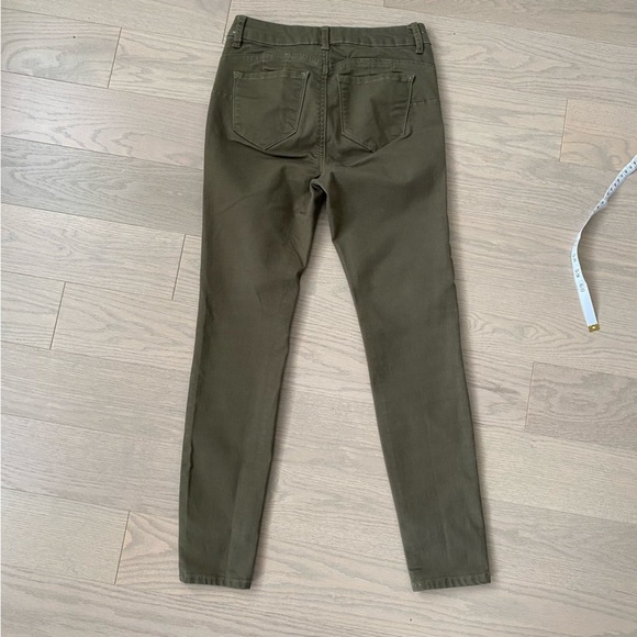 Wax Jean | Khaki Olive Green Fitted Denim - Picture 6 of 12